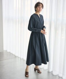 #Newans 【撥水加工/洗濯機可能】ドルマンスリーブドロストワンピース