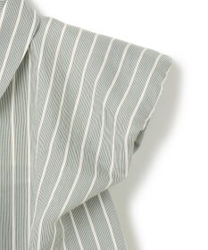 BEIGE， 【洗える】FREESIA / バルーンスリーブストライプブラウス