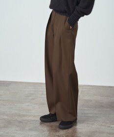 WOOL GABARDINE | ワイドパンツ / ATON | ファッション通販 【公式通販