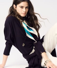 23区 【洗える】コンフォートストレッチ ドルマン ニット