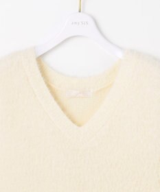 ANY SIS 【前後着用可】シャギーニット ベスト