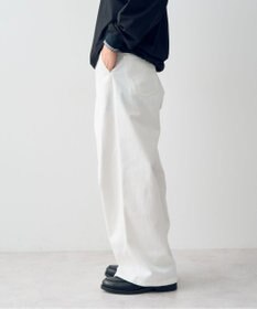 CRAFT STANDARD BOUTIQUE ホワイトデニムハイウエストワイドパンツ