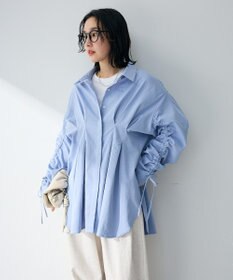 Green Parks 【WEB限定】ドロストシャーリングウエストタックシャツⅡ