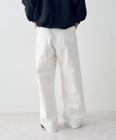 CRAFT STANDARD BOUTIQUE ホワイトデニムハイウエストワイドパンツ