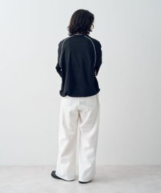 CRAFT STANDARD BOUTIQUE ホワイトデニムハイウエストワイドパンツ