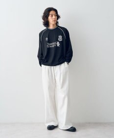 CRAFT STANDARD BOUTIQUE ホワイトデニムハイウエストワイドパンツ