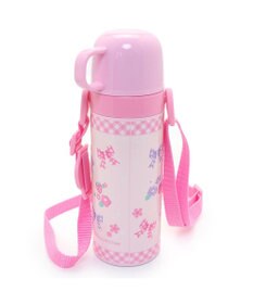 Mother garden マザーガーデン 野いちご ステンレス水筒 《花リボン柄》 470ｍｌ ダイレクト・コップ飲み