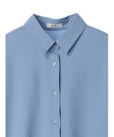 earth music&ecology ギャザースリーブシャツ