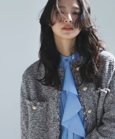 ICB 【2WAY】 セシェシルキーローン ラッフルブラウス