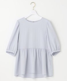 ANY SIS L 【洗える】ジャガードペプラム ブラウス