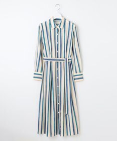 自由区 S 【カタログ掲載・洗える】ストライププリント ワンピース