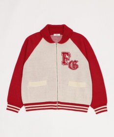 WEGO 【ユニセックス着用ITEM】グラフィックZIPニットブルゾン