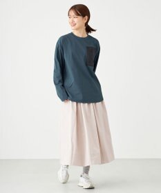 SHARE PARK LADIES 【UVカット・吸水速乾・ストレッチ・軽量 】ＺＩＰポケットＴシャツ（S・Mサイズ）