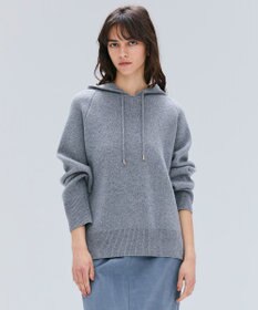 BEIGE， 【洗える】SEDONA / ウールカシミヤフーディーニット