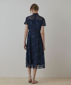 GRACE CONTINENTAL フラワ－フレアドレス