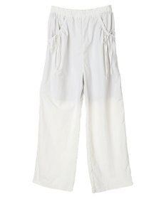 earth music&ecology サイドリボンラインパンツ（Ｏｆｆ　Ｗｈｉｔｅ）