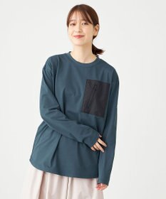 SHARE PARK LADIES 【UVカット・吸水速乾・ストレッチ・軽量 】ＺＩＰポケットＴシャツ（S・Mサイズ）