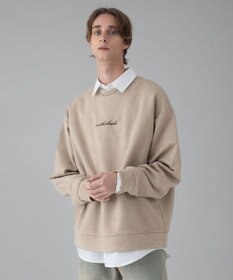 WEGO 【ユニセックス着用ITEM/2点SET/MLサイズ展開】アクセ付きフェイクスウェードプルオーバー