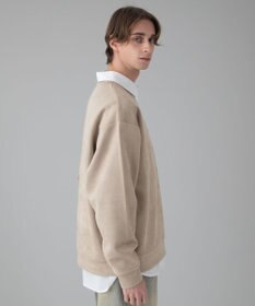 WEGO 【ユニセックス着用ITEM/2点SET/MLサイズ展開】アクセ付きフェイクスウェードプルオーバー