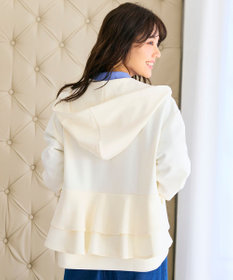 Feroux 【洗える】バックフリル ダンボールパーカー