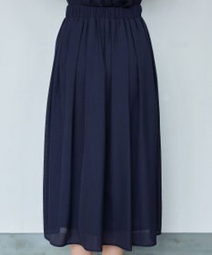 Tiaclasse L 【セットアップ対応・洗える】シアーチェックフレアスカート