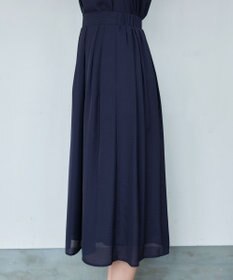 Tiaclasse L 【セットアップ対応・洗える】シアーチェックフレアスカート