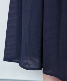 Tiaclasse L 【セットアップ対応・洗える】シアーチェックフレアスカート