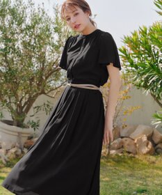 Tiaclasse L 【セットアップ対応・洗える】シアーチェックフレアスカート