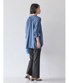 AMERICAN HOLIC 接触冷感　フリル衿５分袖ブラウス