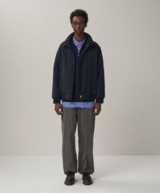 ATON MAT AIRY NYLON | ウールパテッドスタンドジャケット - UNISEX