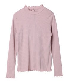 earth music&ecology チェーンリブハイネックプルオーバー