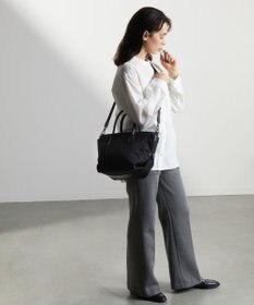 Y'SACCS ナイロン×リサイクルレザー　ホック2WAYトート　Sサイズ