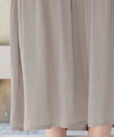 Tiaclasse 【洗える】カットソーコンビヴィンテージサテンワンピース