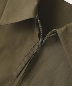 YECCA VECCA ボリュームギャザーデザインZIPブルゾン