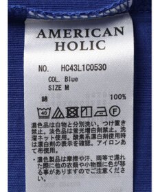 AMERICAN HOLIC モックネック５分袖カットプルオーバー