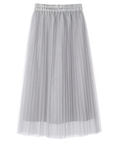 earth music&ecology チュールプリーツスカート