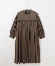 23区 【SLOW/一部店舗限定】ウォッシュドコットンサテン ワンピース