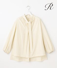 23区 【R(アール)】ポリエステルシルクタフタ ボウタイ ブラウス