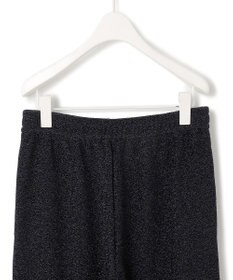 ICB L 【洗える】 シャイニーラメジャガード セミワイドパンツ