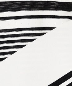 自由区 【UVカット・洗える】クレープストレッチボーダー ニット