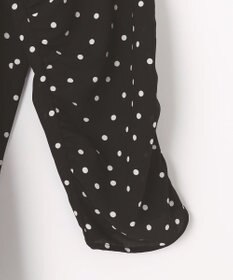 組曲 ドットジョーゼットプリント ブラウス