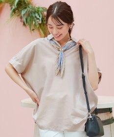 Tiaclasse 【洗える】 リネンミックススキッパーシャツ