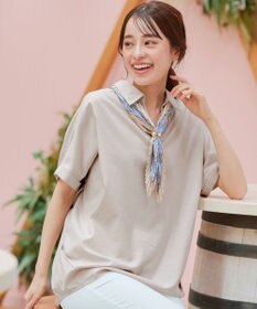 Tiaclasse 【洗える】 リネンミックススキッパーシャツ