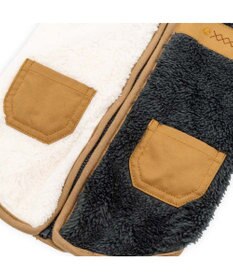 PET PARADISE ペットパラダイス 切替え 背開き ジップアップ ベスト 《ブラック》 中型犬 大型犬