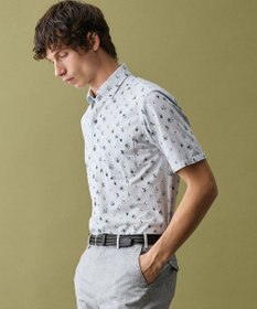 JOSEPH ABBOUD 【ジャージー素材・ストレッチ・イージーケア】コンパクトジャージープリント シャツ