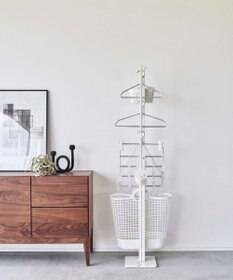 tower 折り畳み室内物干し タワー ホワイト