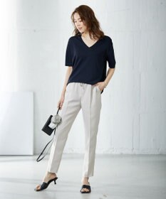 ICB L 【新色追加・洗える】 FluidBackSatin ドロストパンツ