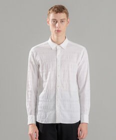 JOSEPH HOMME レボソジャガードストレッチ　レギュラーカラーシャツ