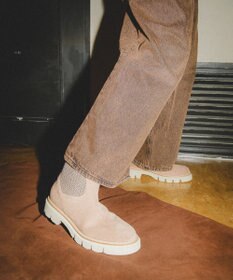 BONTRE 【イタリア製/本革】【LucaGrossi/ルカグロッシ】サイドニットショートブーツ/K148T-VA