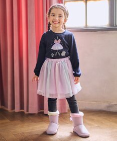 ANY KIDS リボンフェイクムートンブーツ